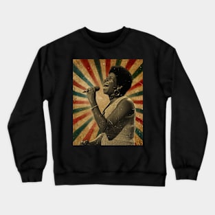 Aretha Franklin Retro Aesthetic Fan Art Crewneck Sweatshirt